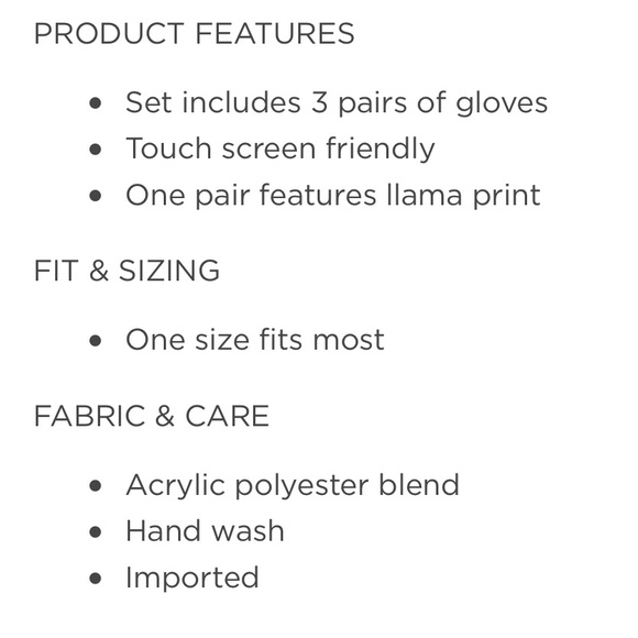 So Cold Weather Graphic 3PK Tech Glove NO PROB - LLAMA. - Picture 6 of 6